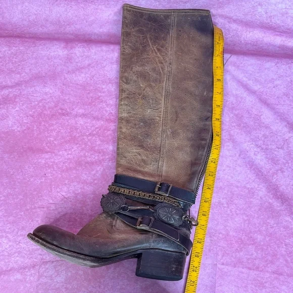 Brown Leather Knee-High Boots READ DESCRIPTION, IMPORTANT - Picture 11 of 17